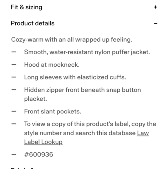 New GAP Duvet Wrap Puffer Jacket - Picture 13 of 15